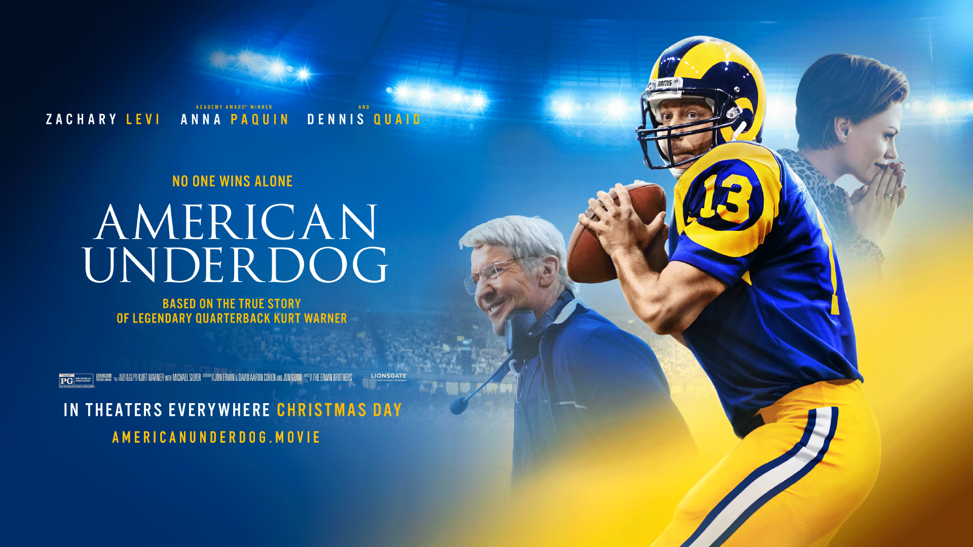 NFL Hall of Fame QB Kurt Warner's story told in film American Underdog